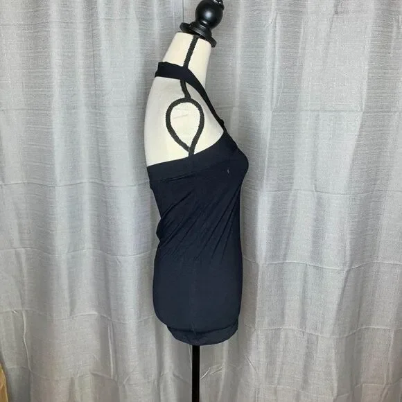 Milkyway USA Black Halter Sleeveless Tank Top L - Picture 2 of 8